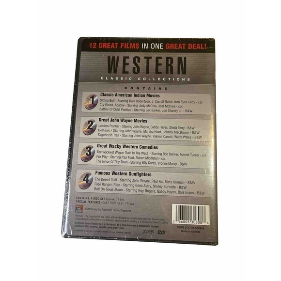 Value Pack Western (DVD, 4-Disc Set) John Wayne Gene Autry Roy Rogers Dale Evans - Picture 2 of 5